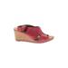 Clarks Wedges: Burgundy Shoes - Women's Size 11