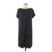 J.Jill Casual Dress - Shift: Black Print Dresses - Women's Size Medium