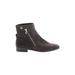 Ann Taylor Ankle Boots: Brown Print Shoes - Women's Size 9 - Round Toe