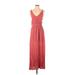 Lulus Casual Dress - Maxi: Red Dresses - Women's Size Small