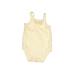 Carter's Short Sleeve Onesie: Yellow Polka Dots Bottoms - Size 6 Month