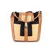 Anya Hindmarch Leather Tote Bag: Tan Color Block Bags