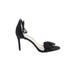 Ann Taylor Heels: Black Solid Shoes - Women's Size 7 - Open Toe