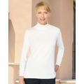 Blair Women's Silky Knit Turtleneck Top - White - 3X - Womens