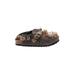 Flats: Slip On Platform Casual Brown Leopard Print Shoes - Kids Girl's Size 31