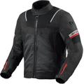 Revit Tornado 4 H2O impermeabile Moto Tessile Giacca, nero-grigio, dimensione XS