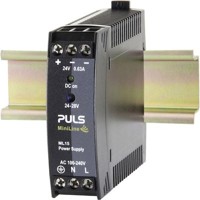 PULS MiniLine ML15.241 Hutschienen-Netzteil (DIN-Rail) 24 V/DC 0.63 A 15 W Anzahl Ausgänge:1 x Inh