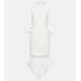 Perle Bow Embellished Halterneck Mini Dress