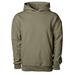 Independent Trading Co. IND280SL Avenue Pullover Hooded Sweatshirt in Olive size Large | Cotton/Polyester Blend