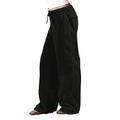 Femme Pantalon Polyester Plein Gris clair Noir Mode Taille haute Toute la longueur Plein Air du quotidien Automne Hiver
