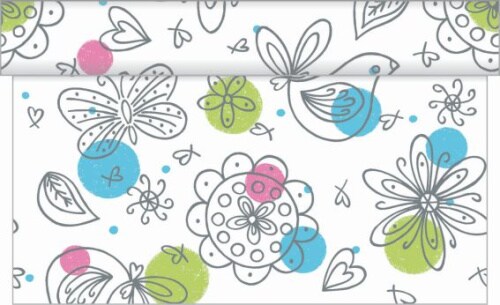 Sovie HOME Tischläufer Petra aus Linclass® Airlaid 40 cm x 4,80 m, 1 Stück Image