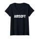 Damen Airsoft Softairwaffe Waffe Airsoftwaffe - Softair Airsoft T-Shirt mit V-Ausschnitt