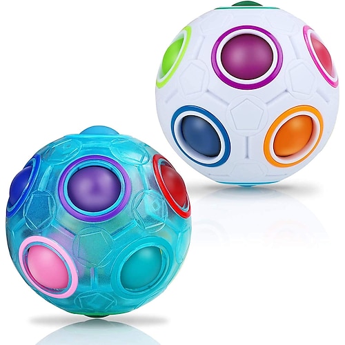 Speed Cube Set 1 Stück Zauberwürfel IQ Cube Stressabbau Puzzlespiel Ball Erwachsenen Spielzeug Geschenk Weihnachtsgeschenk Image