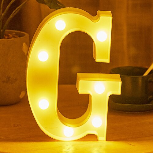 LED-Buchstaben-Lichter Alphabet-Leuchtzeichen für Nachtlicht-Heimparty-Geburtstags-Hochzeits-Bar-Dekoration Image