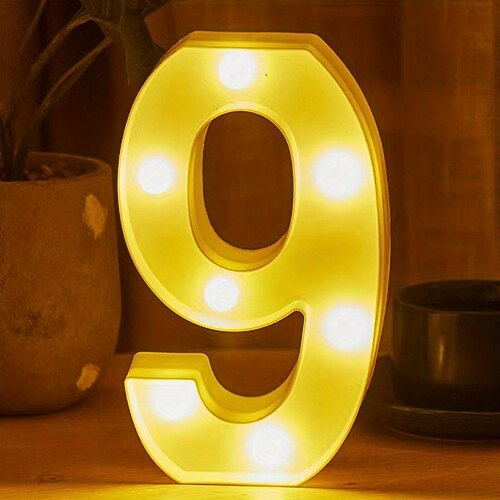 LED-Buchstaben-Lichter Alphabet-Leuchtzeichen für Nachtlicht-Heimparty-Geburtstags-Hochzeits-Bar-Dekoration Image