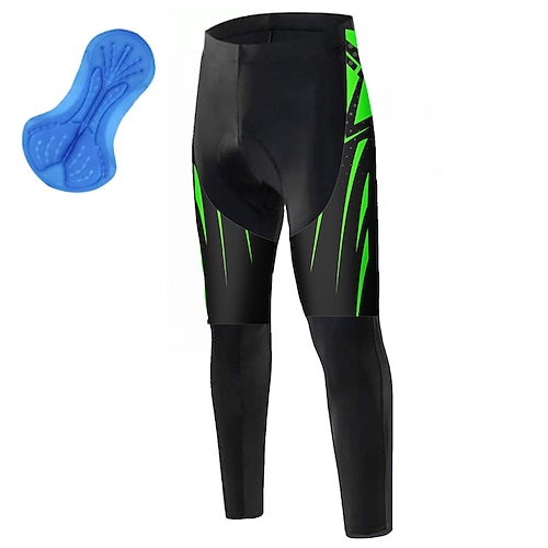 Herren Grafik Fahrradhosen Fahhrad Unterteile Mountainbike MTB Straßenradsport Sport 3D-Polster Schnelltrocknend Feuchtigkeitsableitend Atmungsaktiv Gelb Rot Spandex Bekleidung Fahrradbekleidung Image