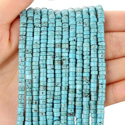Natural Chakra Stone Spacer Beads Loose Semi Precious Flat Round Gemstone Heishi Disc Stone Beads for Beading Jewelry Making
