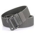 Men's Double-ring Buckle Belt Waist Belt Black Kakhi Alloy Durable Adjustable Plain Outdoor Daily