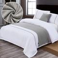 Hotel Bed Runner, Bed Tail Scarf, Bed Flag, High-End Modern and Simple Homestay, Hotel Bed, Tail Pad, European Style Light Luxury Bed Cover, Double-Sided