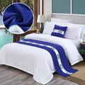 Hotel Bed Runner, Bed Tail Scarf, Bed Flag, High-End Modern and Simple Homestay, Hotel Bed, Tail Pad, European Style Light Luxury Bed Cover, Double-Sided