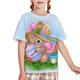 Easter Cute Fashion Short Sleeve 3d Printed Men's And Women's Crewneck T-shirts