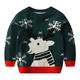 Kids Boys Sweater Animal Long Sleeve Crewneck School Adorable 2302 red Fall Clothes 3-7 Years