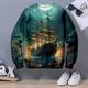 Boys 3D Graphic Sweatshirt Pullover Long Sleeve 3D Print Fall Winter Vintage Designer Polyester Kids 3-12 Years Crew Neck Outdoor Casual Daily Regular Fit