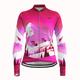 21Grams Women's Long Sleeve Cycling Jersey Cycling Jacket Winter Fleece Spandex Polyester Red Funny Bike Jacket Mountain Bike MTB Road Bike Cycling Fleece Lining Warm Reflective Strips Sports