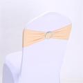 50PCS Wedding Chair Decorations Stretch Chair Bows and Sashes for Party Ceremony Reception Banquet Spandex Chair Covers slipcovers
