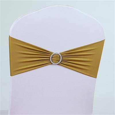 50PCS Wedding Chair Decorations Stretch Chair Bows and Sashes for Party Ceremony Reception Banquet Spandex Chair Covers slipcovers