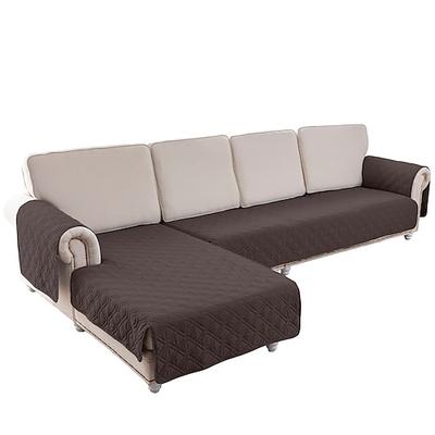 100 % wasserdichter Sofabezug, gesteppte Sofaunterlage für Hunde und Haustiere, Couch-Sofa-Schonbezug für Haustiere, rutschfester Möbelschutz, 2-teiliges Set für L-förmiges Sofa
