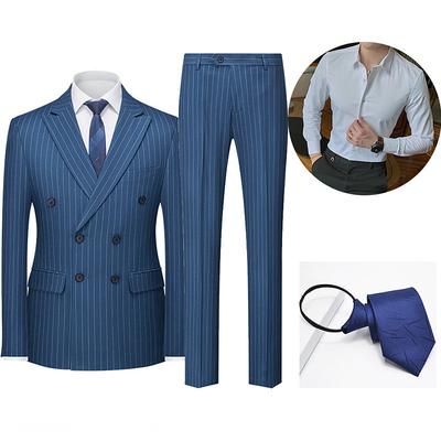 Retro Vintage Roaring 20s 1920s Outfits Suits Blazers The Great Gatsby Gentleman Fancy Dress Men's Masquerade Party Party Evening Bachelorette Party Adults' Coat Blouse Pants