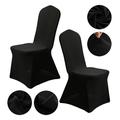 Stretch Spandex Folding Chair Covers 30PCS Universal Fitted Chair Cover Protector for WeddingParty Banquet Holidays Celebration Decoration