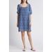 Caslon(r) Eyelet Cotton Shift Dress