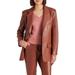 Imaan Faux Leather Blazer