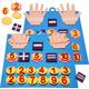 Kid Felt Finger Numbers Math Toys, Children Counting Early Learning Educational Board, For Toddler Teaching Aid