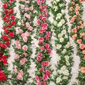 1roll/10pack Artificial White Flower Garland - Perfect For Weddings, Home Decor, And Table Centerpieces