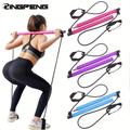 Ultimate Pilates Bar Set For Full-body Fitness - Elastic Resistance Rope Stick For Chest Expansion, Back Training, And Body Stretching