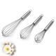 1pc Stainless Steel Whisk, Cooking Mixer, Whisk For Blending, Beating And Stirring, Enhanced Version Balloon Wire Whisk, Kitchen Gadget, 8in/10in/12in
