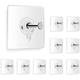 10pcs Self-adhesive Wall Hooks, 13lb Capacity, No Nails Needed For Hanging Pictures & More