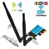 WiFi Card Wireless Network Card AC1200Mbps PCIe Dual Band 5G/2.4G Wireless WiFi Adapter Network Card For Windows 10/Windows 8/Windows 7