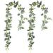 2Pcs Hanging Vine Garland Greenery Artificial Vine Plant Artificial Ivy Vine Fake Plant Artificial Ivy Garland Durable Faux Hanging Plant Leaf Ribbon 6ft for Balcony Garden Wedding