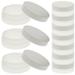 10 Pcs Cream Box Loose Powder Lip Balm Containers with Lids Butter Travel Jars for Body Sample Plastic