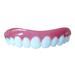 Huntermoon Temporary Face Teeth Denture Upper Comfort Braces Simulated Cosmetic Veneers for Snap on Instant Smile