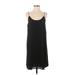 Alya Casual Dress - Mini Scoop Neck Sleeveless: Black Print Dresses - Women's Size Small