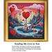 Valentine Cross Stitch Pattern | Sending My Love to You (Pattern Only You Provide The Floss and Fabric)