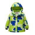 Frostluinai Clearance Items for Winter Baby Girls Boys Waterproof Ski Jacket Camouflage Smart Electric Heating Ski Suit Warm Winter Snow Coat Fleece Raincoats
