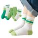 Esaierr 5 Pairs Toddler Girls Boys Dinosaur Socks Soft Cotton Ankle Socks for Kids Fall Thick Cartoon Students Mid-Calf Socks Baby Cotton Socks 1-12 Years 5 Pairs