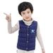 Toddler Boys Girls Jacket Child Kids Baby Cute Cartoon Animals Letter Sleeveless Winter Solid Coats Vest Outwear Outfits Clothing Size 3-4T