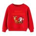 Toddler Boys Girls Sweatshirts Christmas Kids Child Baby Letter Long Sleeve Cute Cartoon Tops Xmas Clothes Size 7-9T